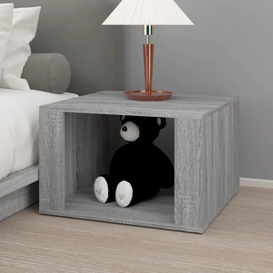 Table de chevet Sonoma gris 57x55x36 cm Bois d'ingénierie - 3
