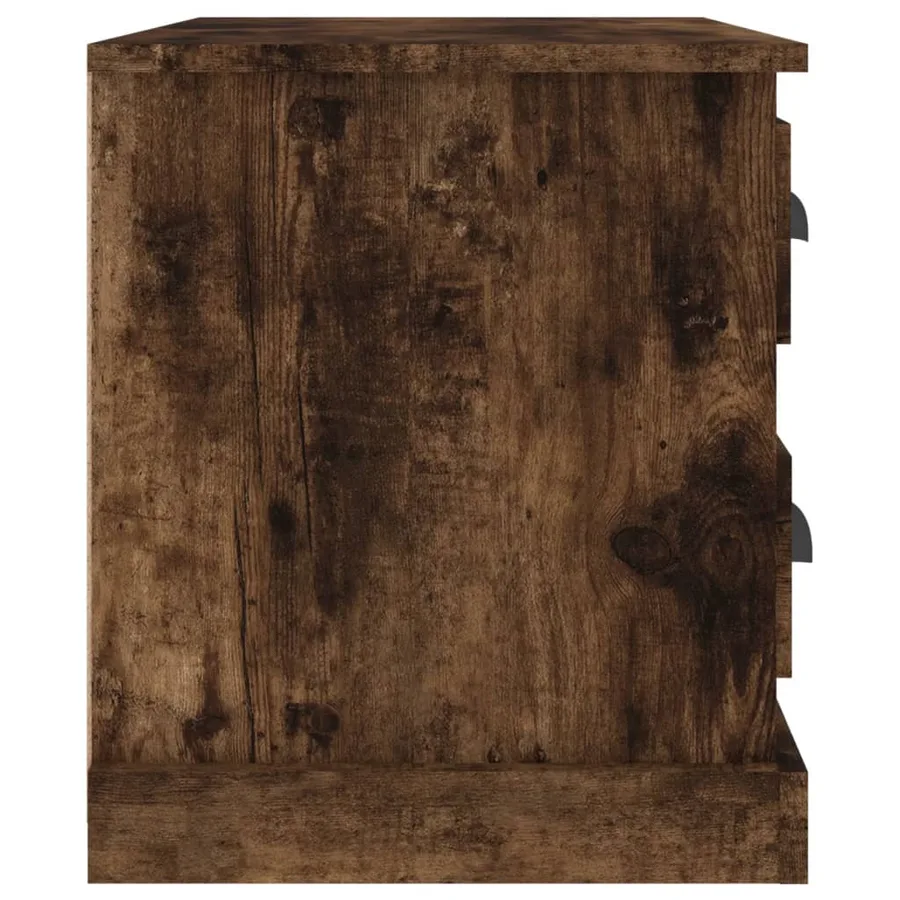 Table de chevet chêne fumé 60x39x45 cm - 8