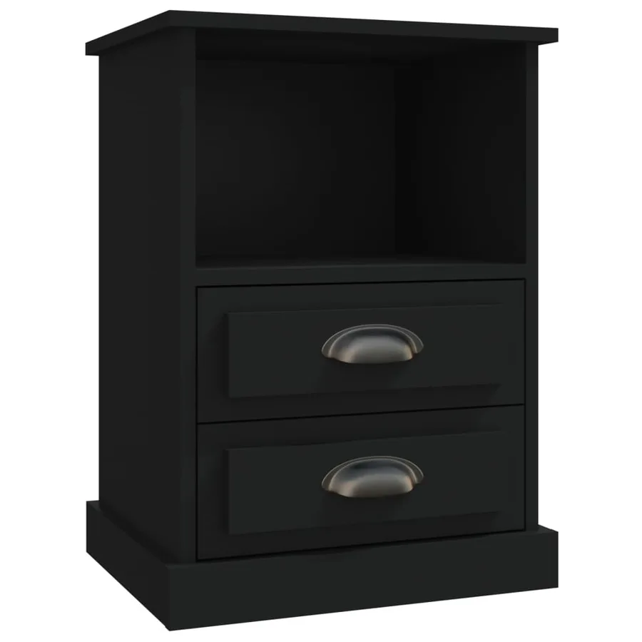 Tables de chevet 2 pcs noir 43x36x60 cm - 6