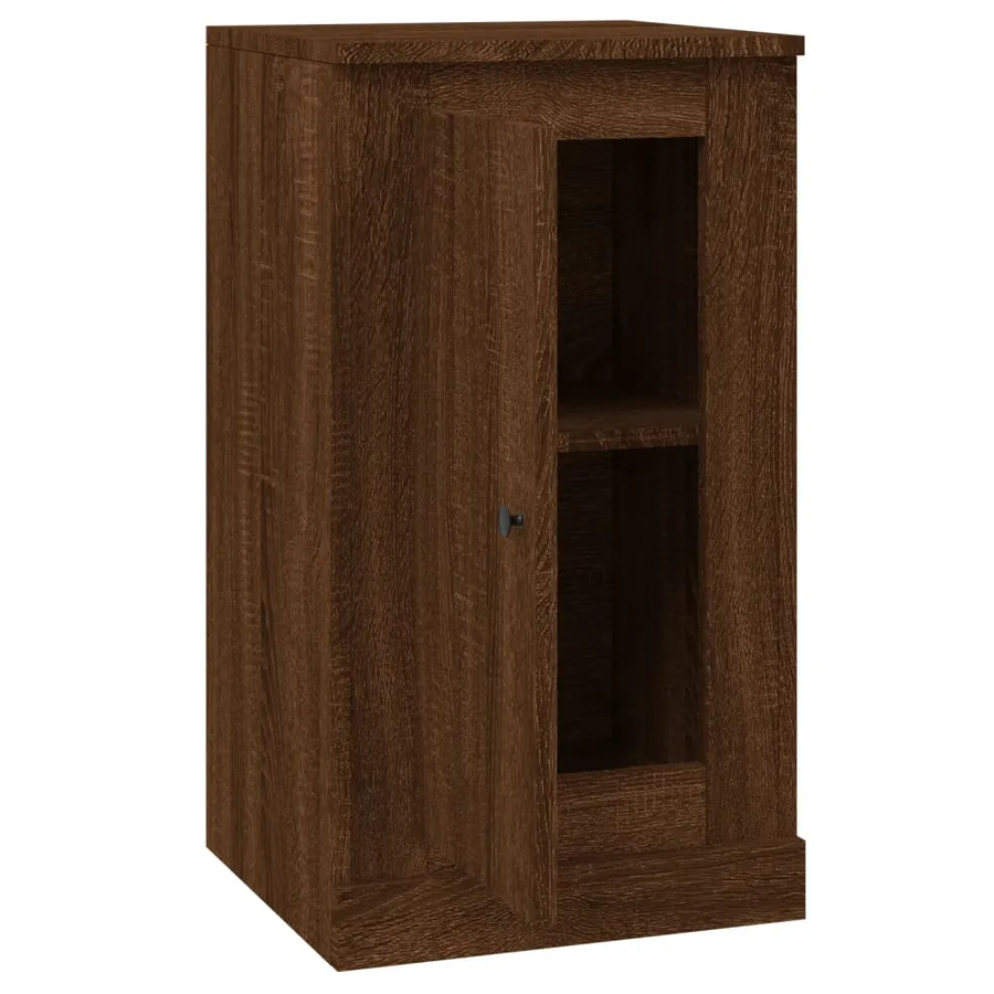 Buffets 2 pcs chêne marron 37,5x35,5x67,5 cm bois d'ingénierie - 7