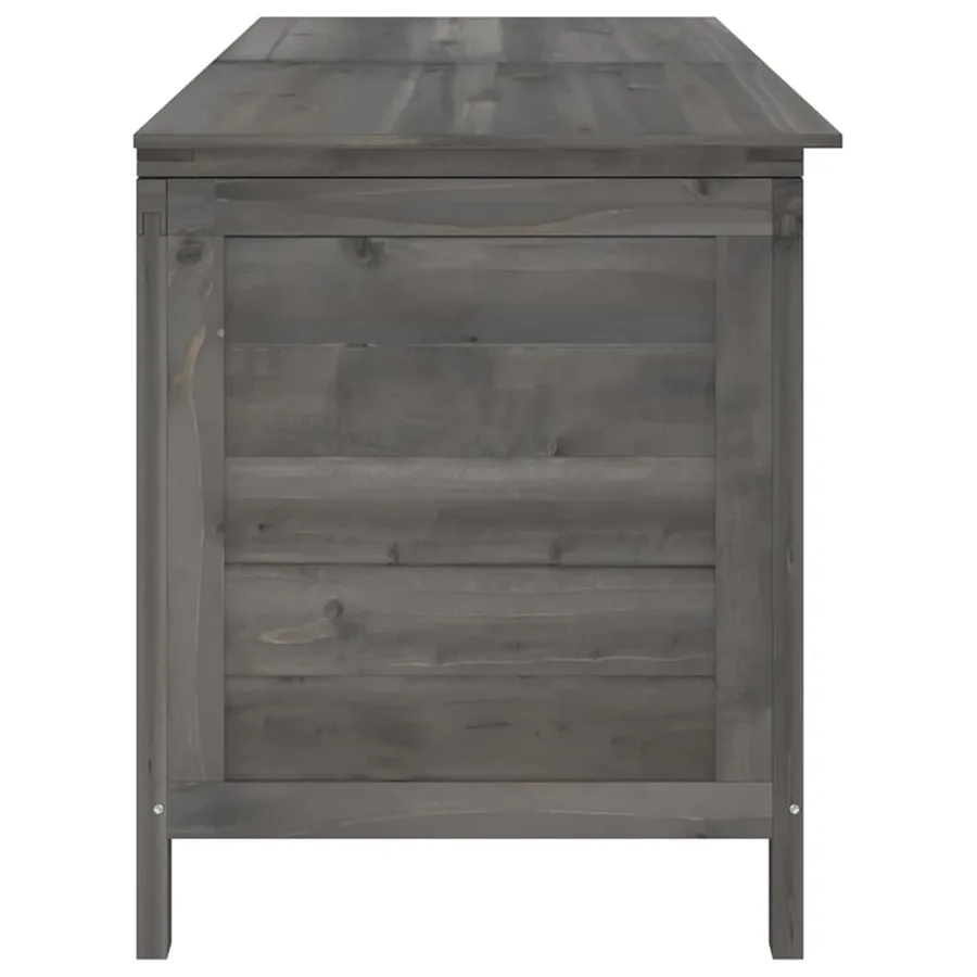 Boîte de rangement de jardin anthracite bois massif sapin - 5