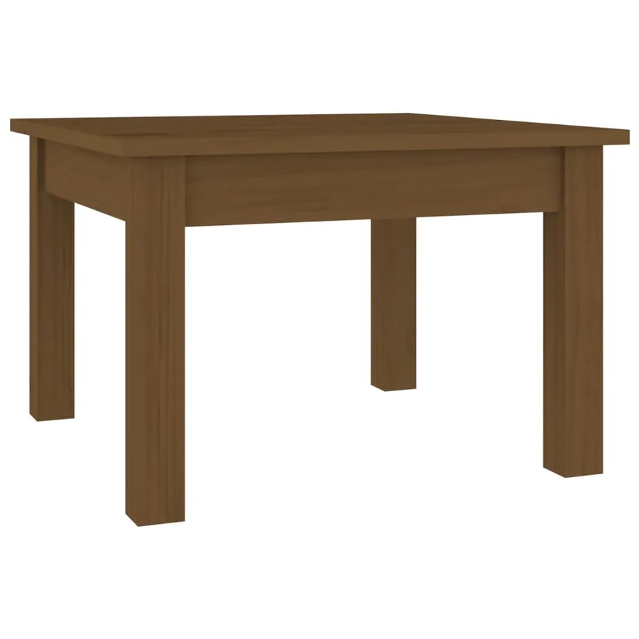 Table basse Marron miel 45x45x30 cm Bois massif de pin - 2