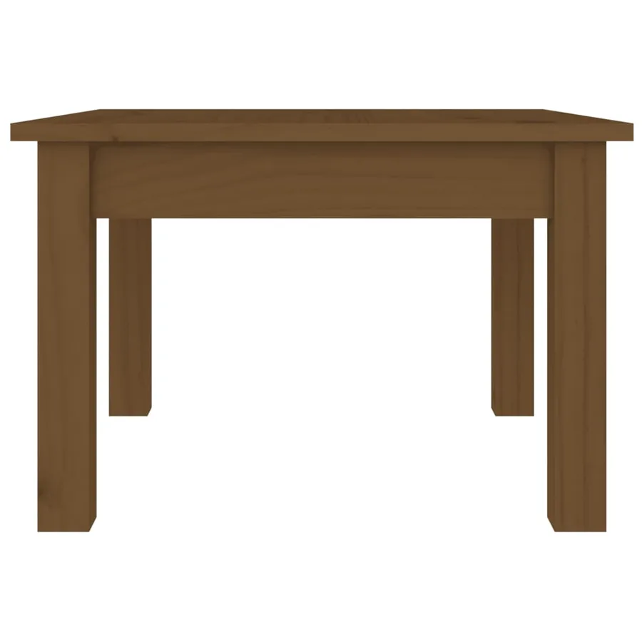 Table basse Marron miel 45x45x30 cm Bois massif de pin - 5