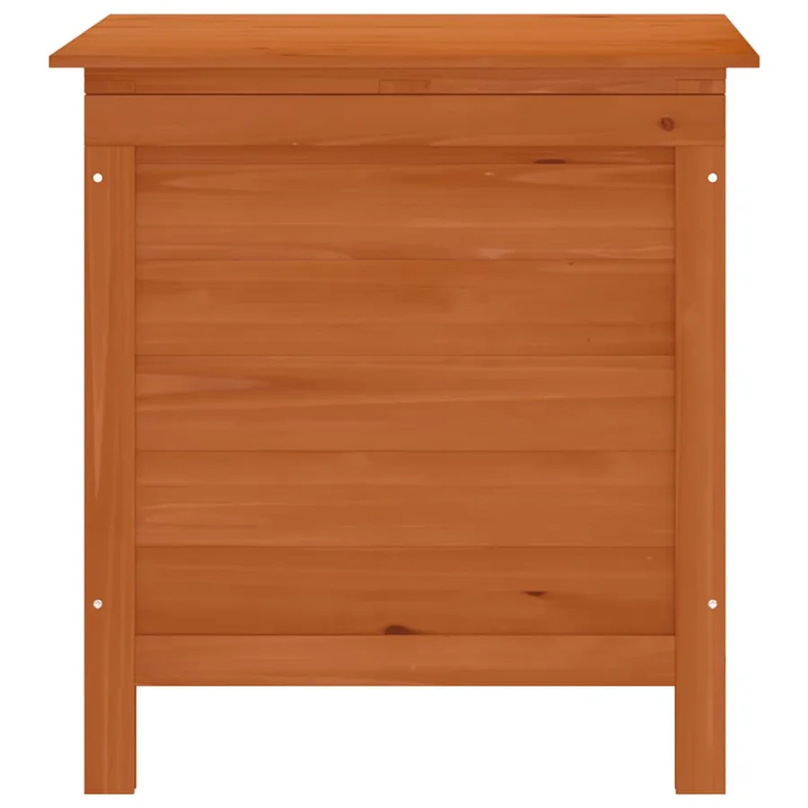 Boîte de rangement jardin marron 50x49x56,5cm bois massif sapin - 4