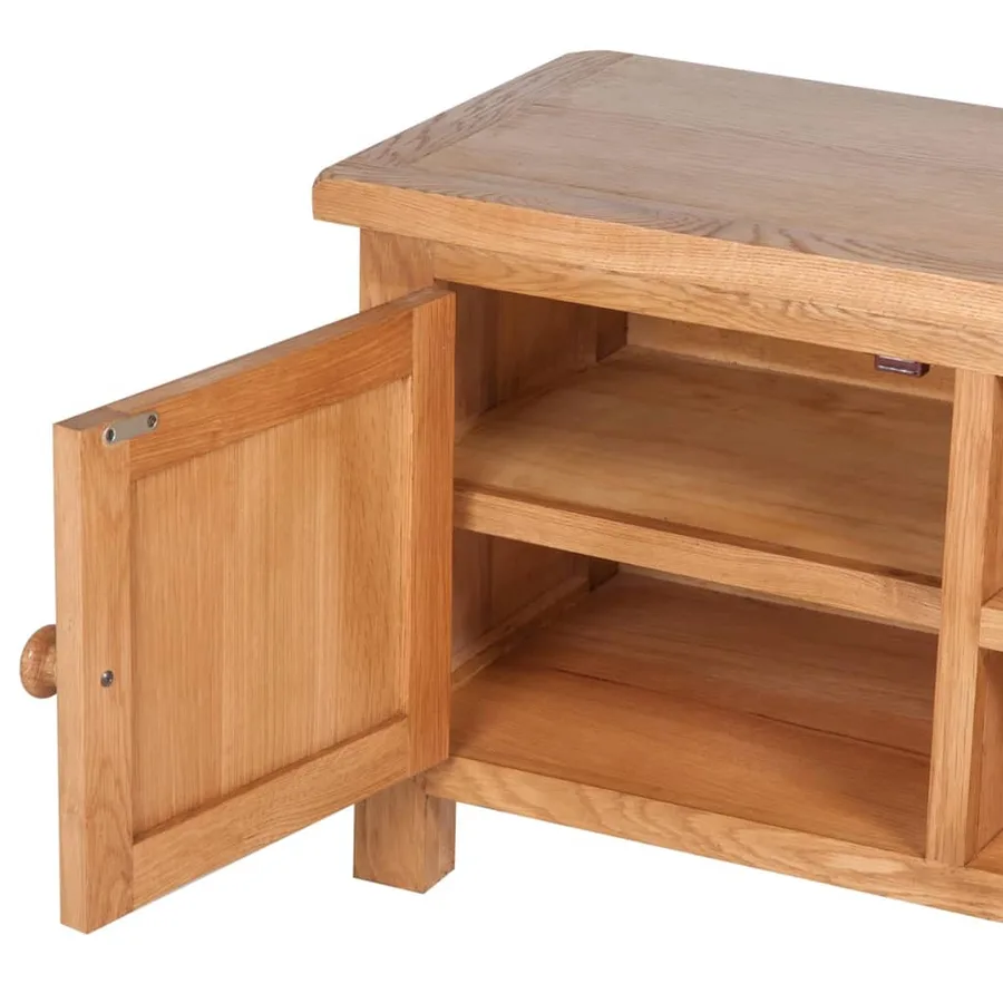 Meuble TV 103 x 36 x 46 cm Bois de chêne solide - 4