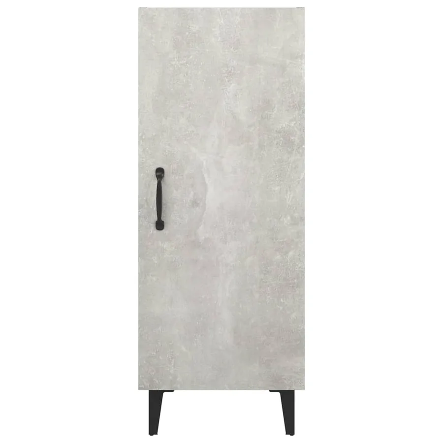 Buffet Gris béton 34,5x34x90 cm Bois d'ingénierie - 6