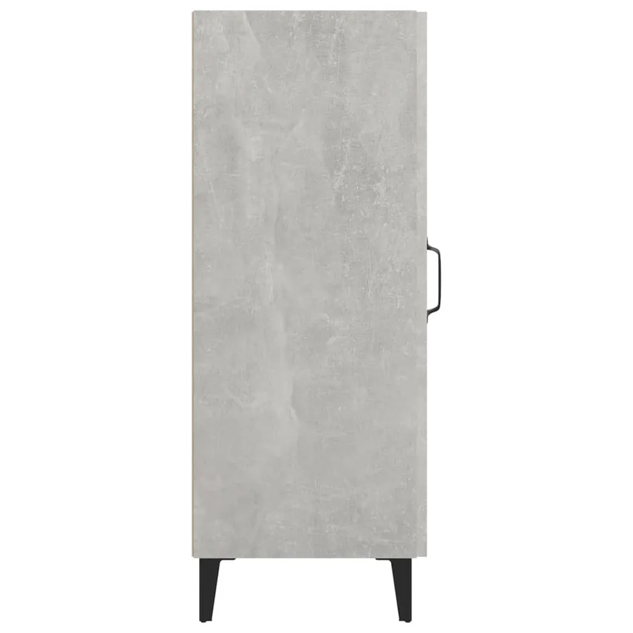Buffet Gris béton 34,5x34x90 cm Bois d'ingénierie - 7