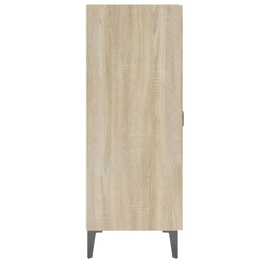 Buffet chêne sonoma 69,5x34x90 cm bois d'ingénierie - 6