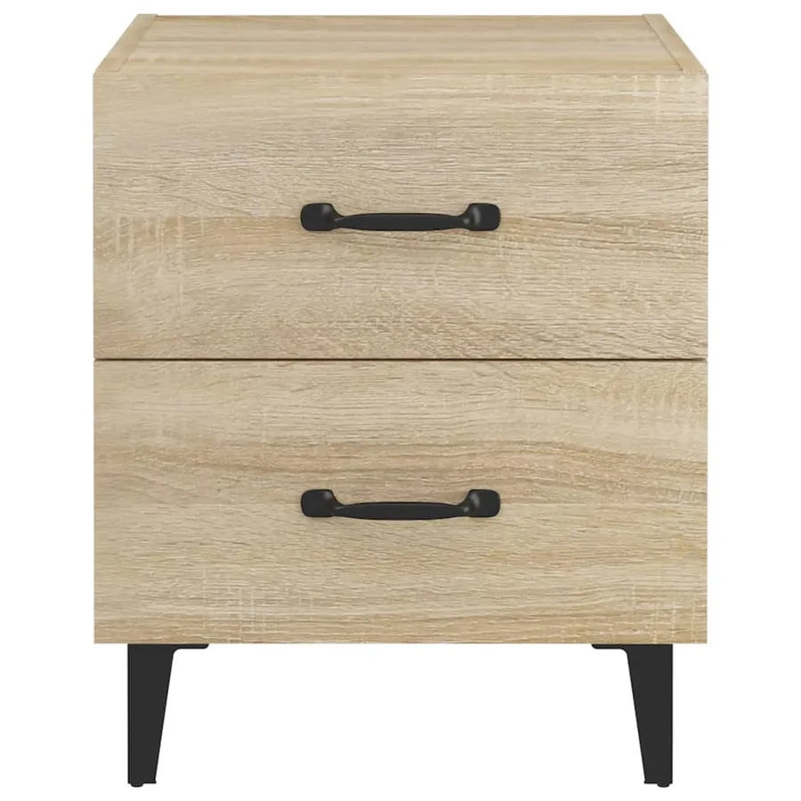 Tables de chevet 2 pcs Chêne sonoma 40x35x47,5 cm - 4
