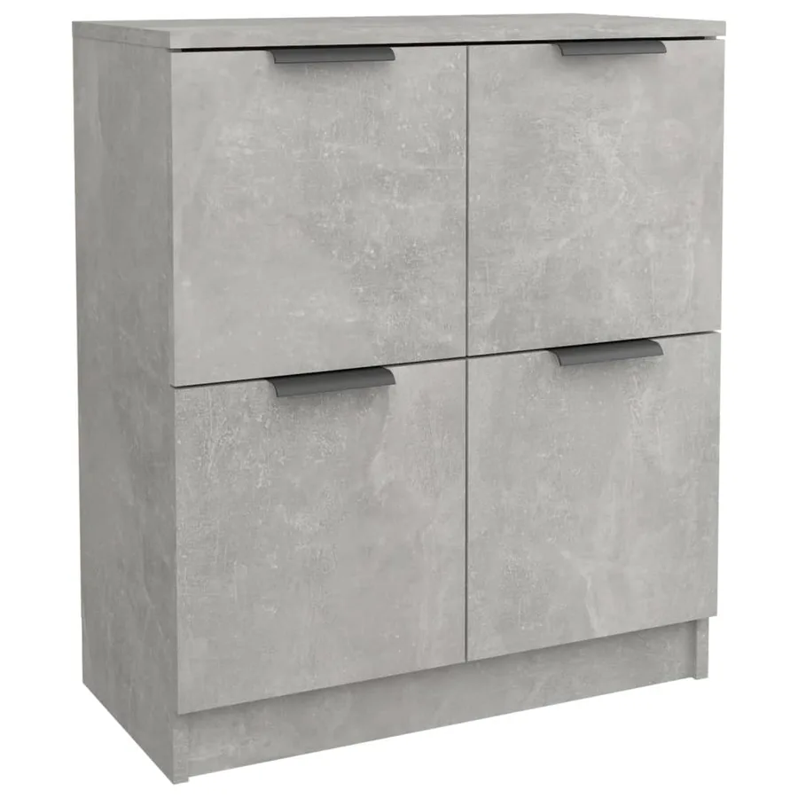 Buffet Gris béton 60x30x70 cm Bois d'ingénierie - 2
