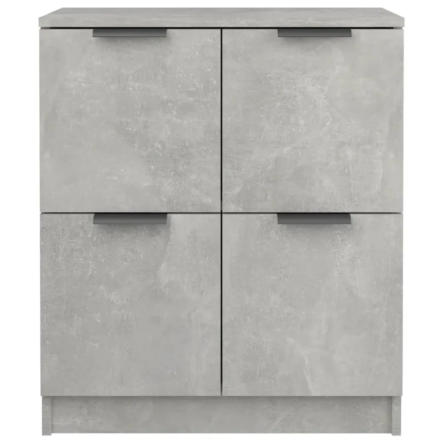 Buffet Gris béton 60x30x70 cm Bois d'ingénierie - 5