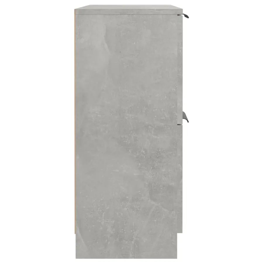 Buffet Gris béton 60x30x70 cm Bois d'ingénierie - 6
