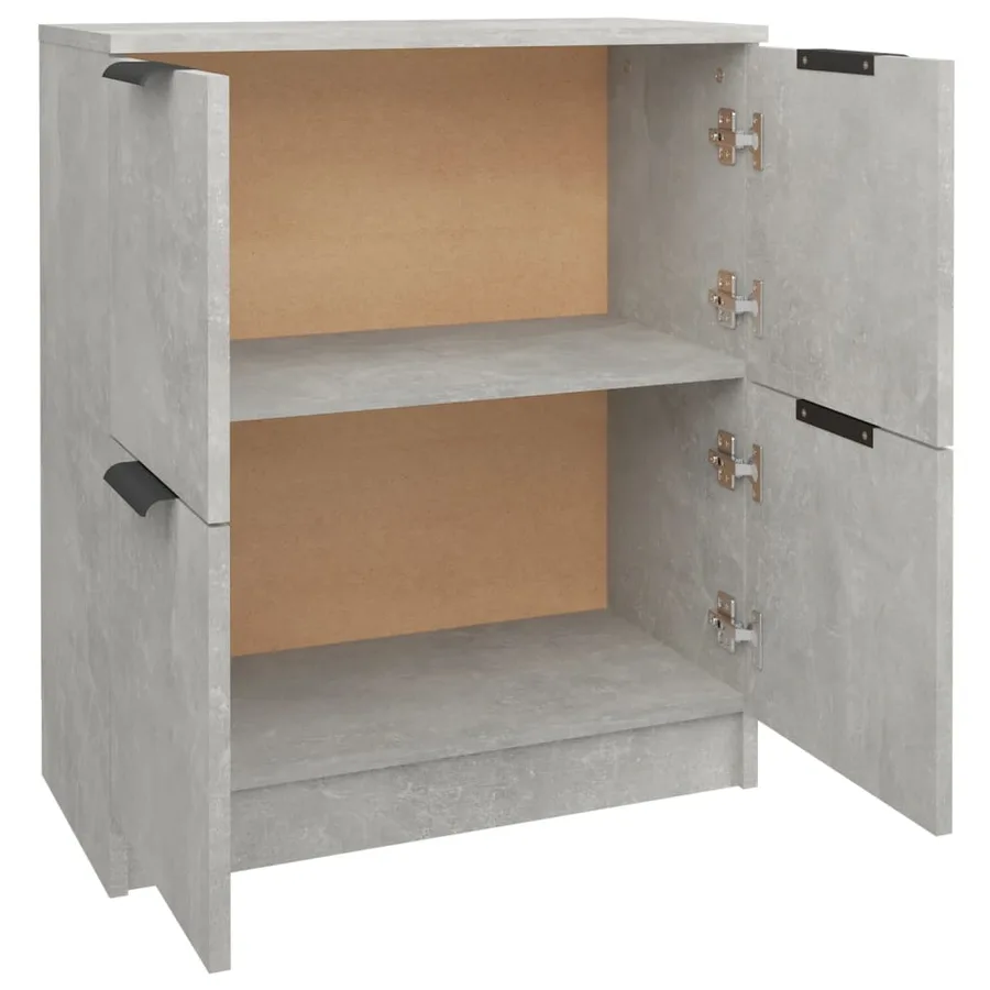 Buffet Gris béton 60x30x70 cm Bois d'ingénierie - 7