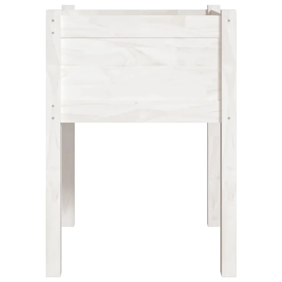 Jardinières 2 pcs Blanc 50x50x70 cm Bois de pin massif - 5