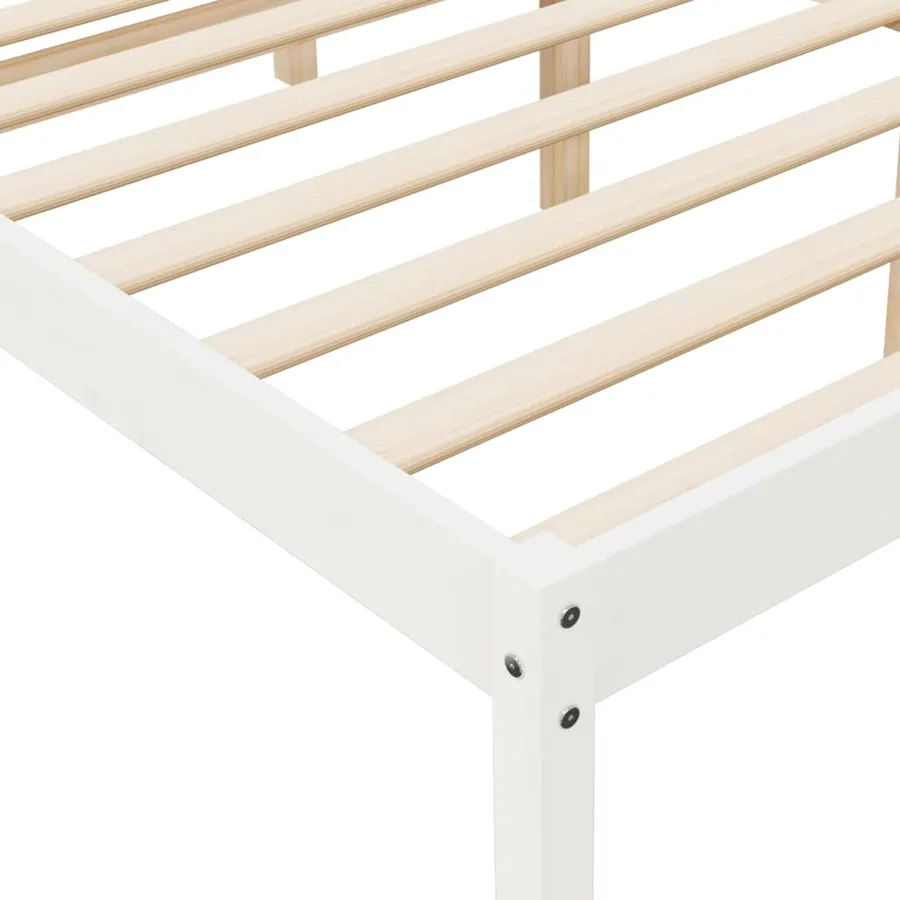 Lit pour personne âgée sans matelas 150x200 cm bois pin massif - 7