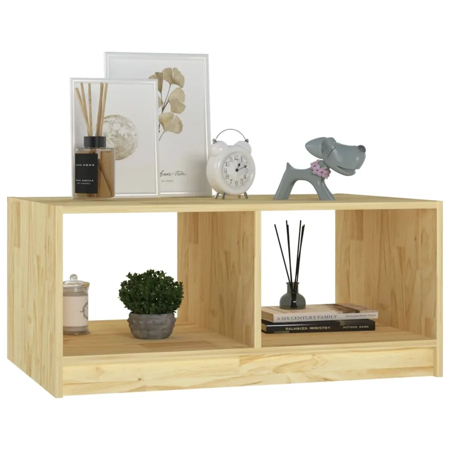 Table basse 75x50x33,5 cm Bois de pin massif - 4