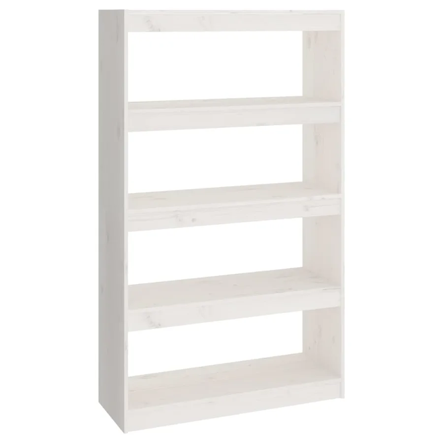 Bibliothèque/Séparateur de pièce Blanc 80x30x135,5cm Pin massif - 2