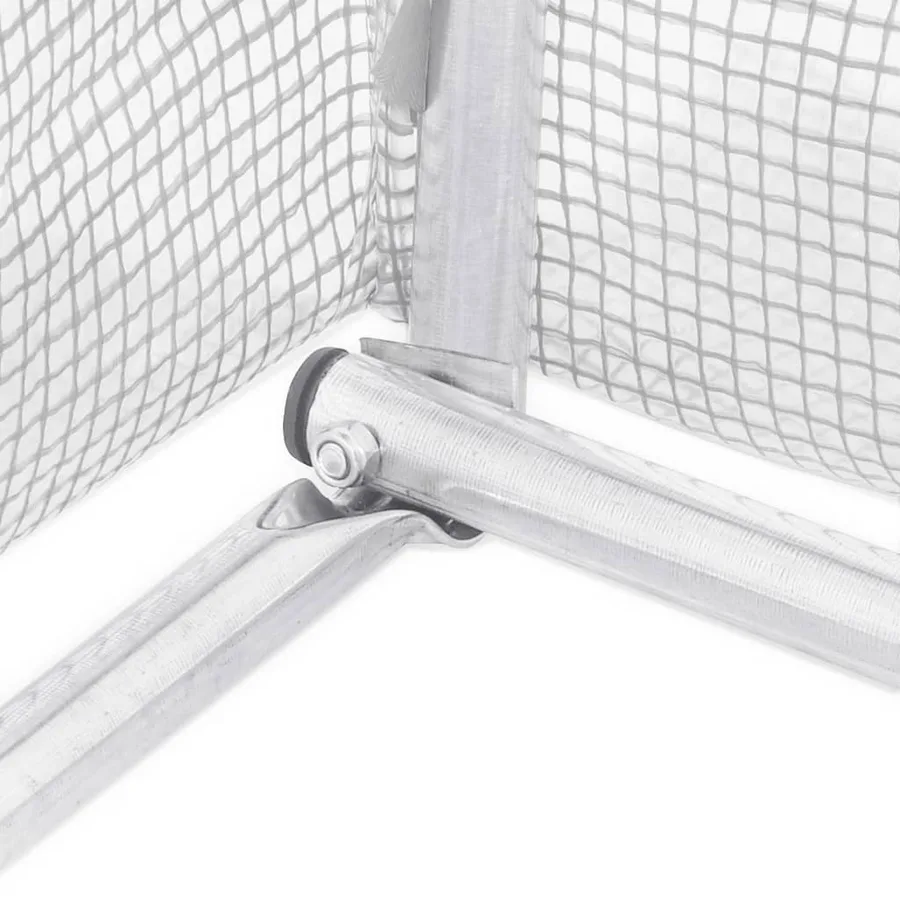 Serre avec cadre en acier blanc 4 m² 2x2x2 m - 8