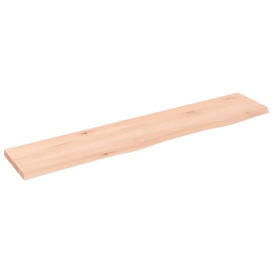 Étagère murale 100x20x2 cm bois de chêne massif non traité - 2