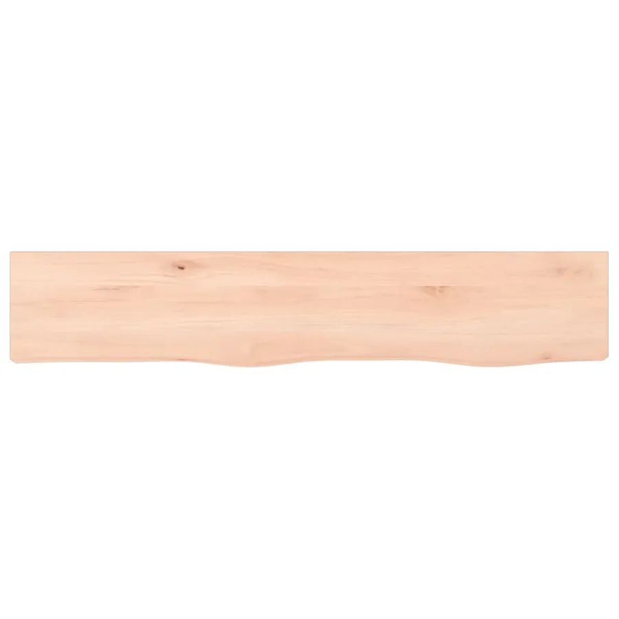 Étagère murale 100x20x2 cm bois de chêne massif non traité - 4