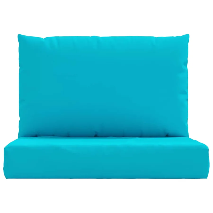 Coussins de palette lot de 2 turquoise tissu Oxford - 4