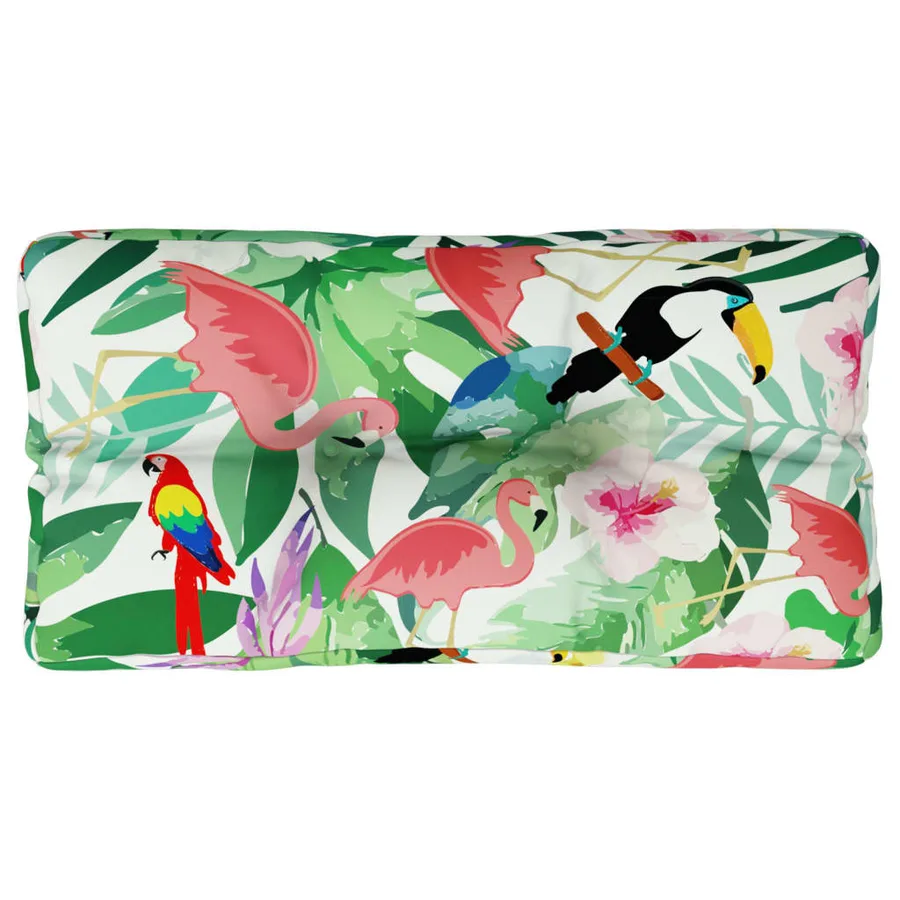 Coussin de palette multicolore 70x40x12 cm tissu - 2