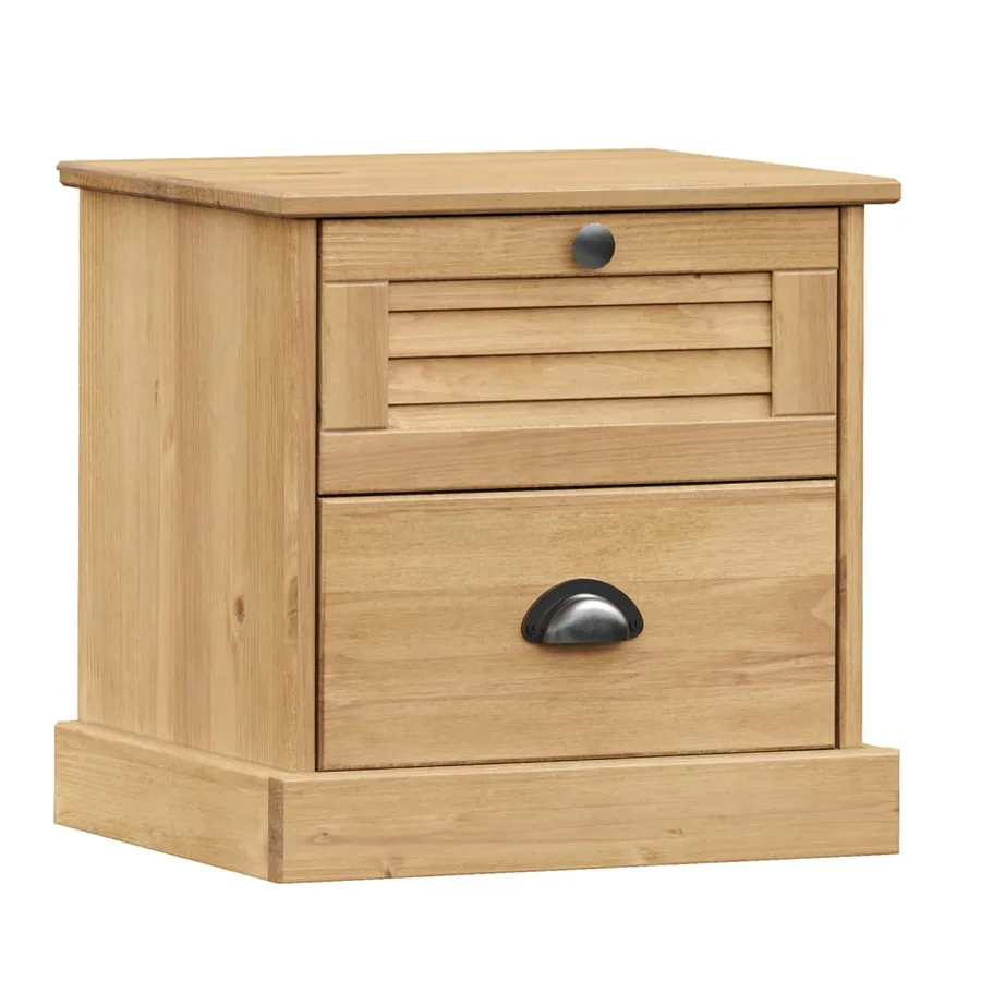 Table de chevet VIGO 42x35x42 cm bois de pin massif - 2