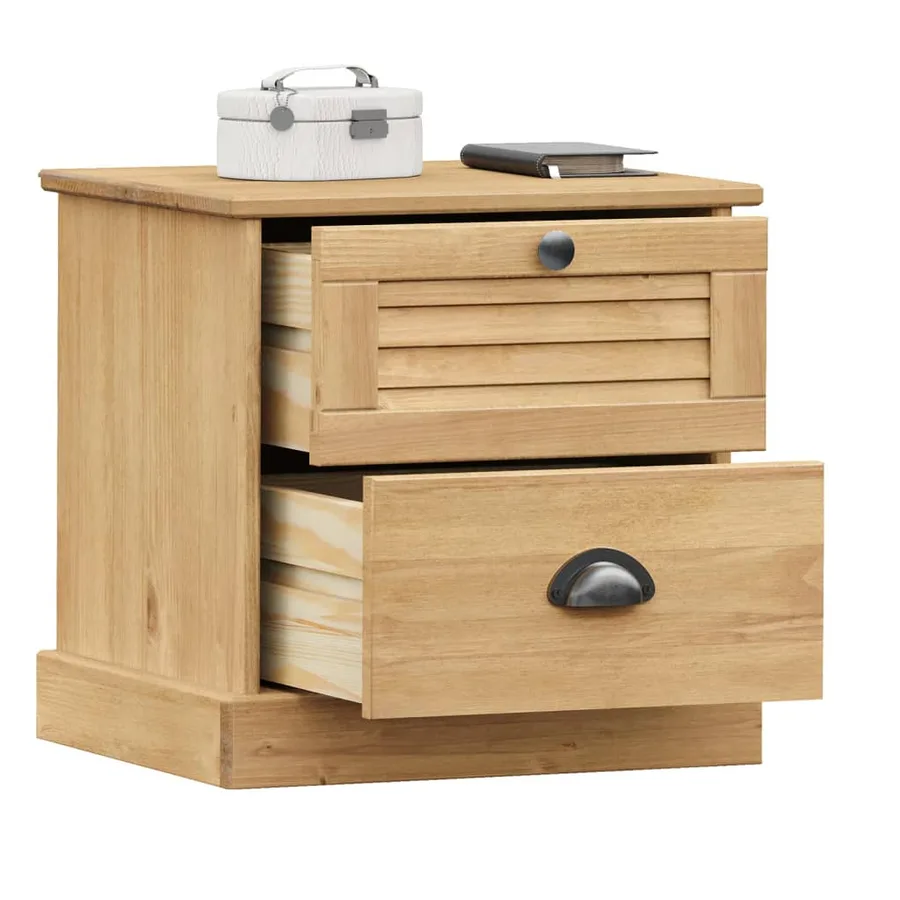 Table de chevet VIGO 42x35x42 cm bois de pin massif - 3
