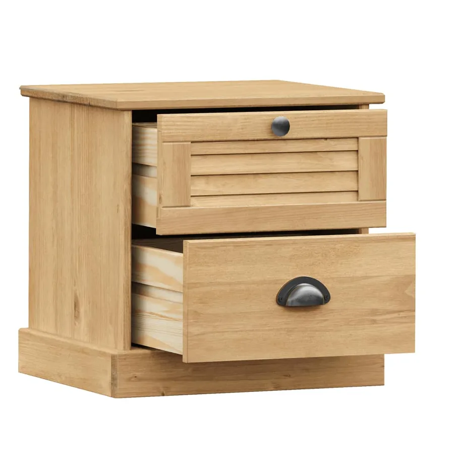 Table de chevet VIGO 42x35x42 cm bois de pin massif - 4
