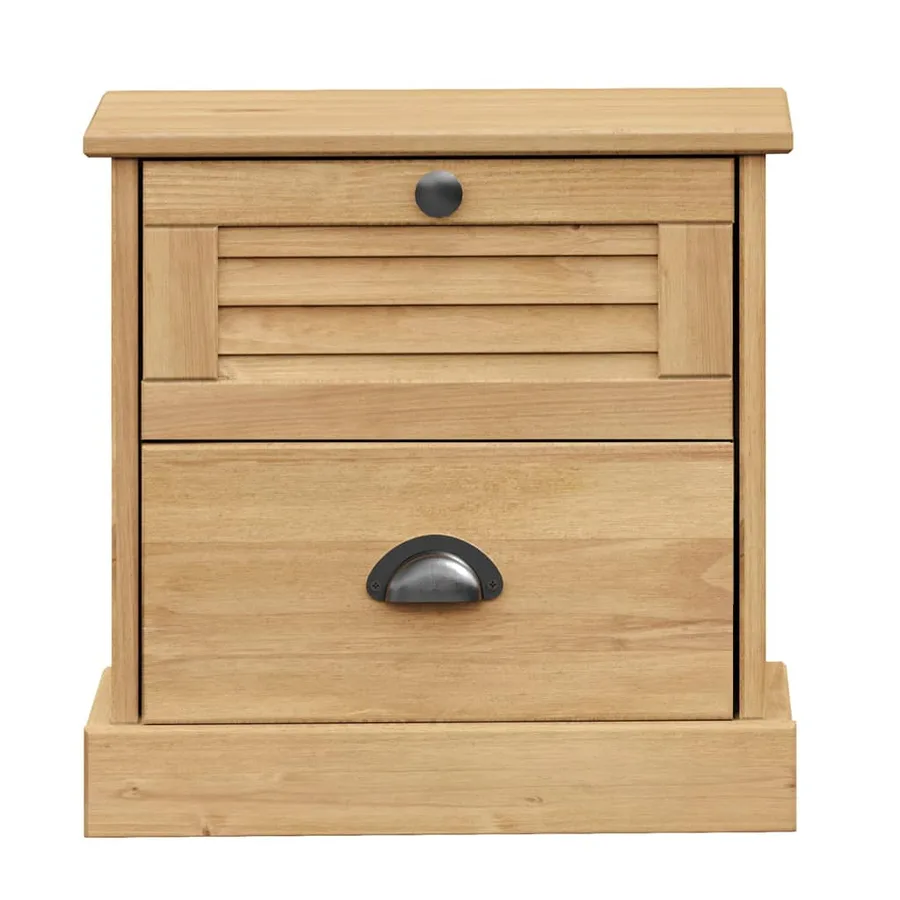 Table de chevet VIGO 42x35x42 cm bois de pin massif - 5