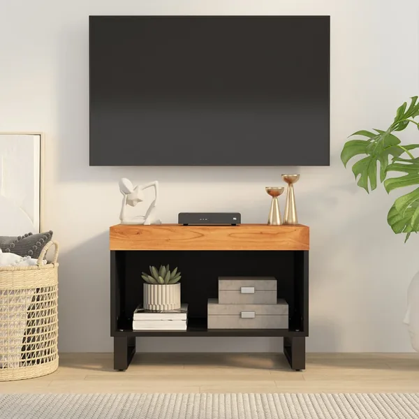 Meuble TV 60x33x43,5 cm bois d'acacia massif