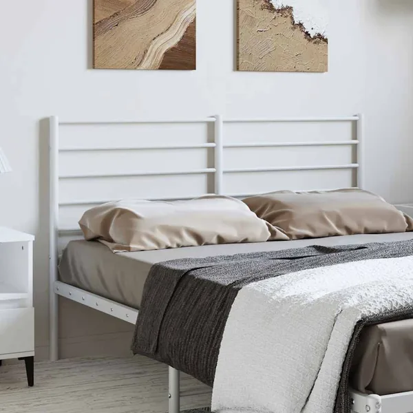 Tête de lit de remplacement métal blanc 135 cm