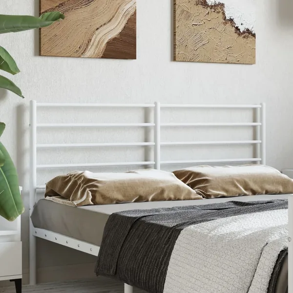 Tête de lit de remplacement métal blanc 120 cm