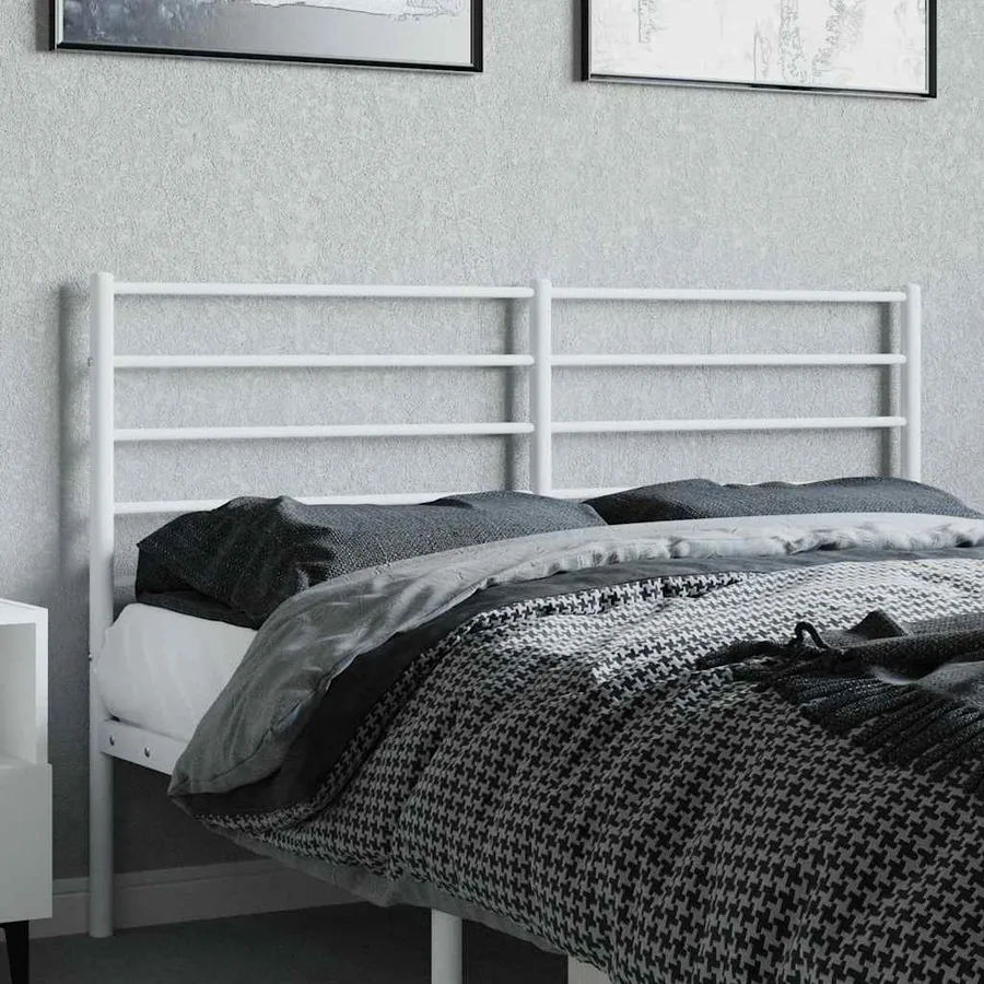 Tête de lit de remplacement métal blanc 120 cm - 3