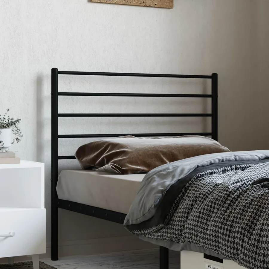 Tête de lit de remplacement métal noir 80 cm - 3