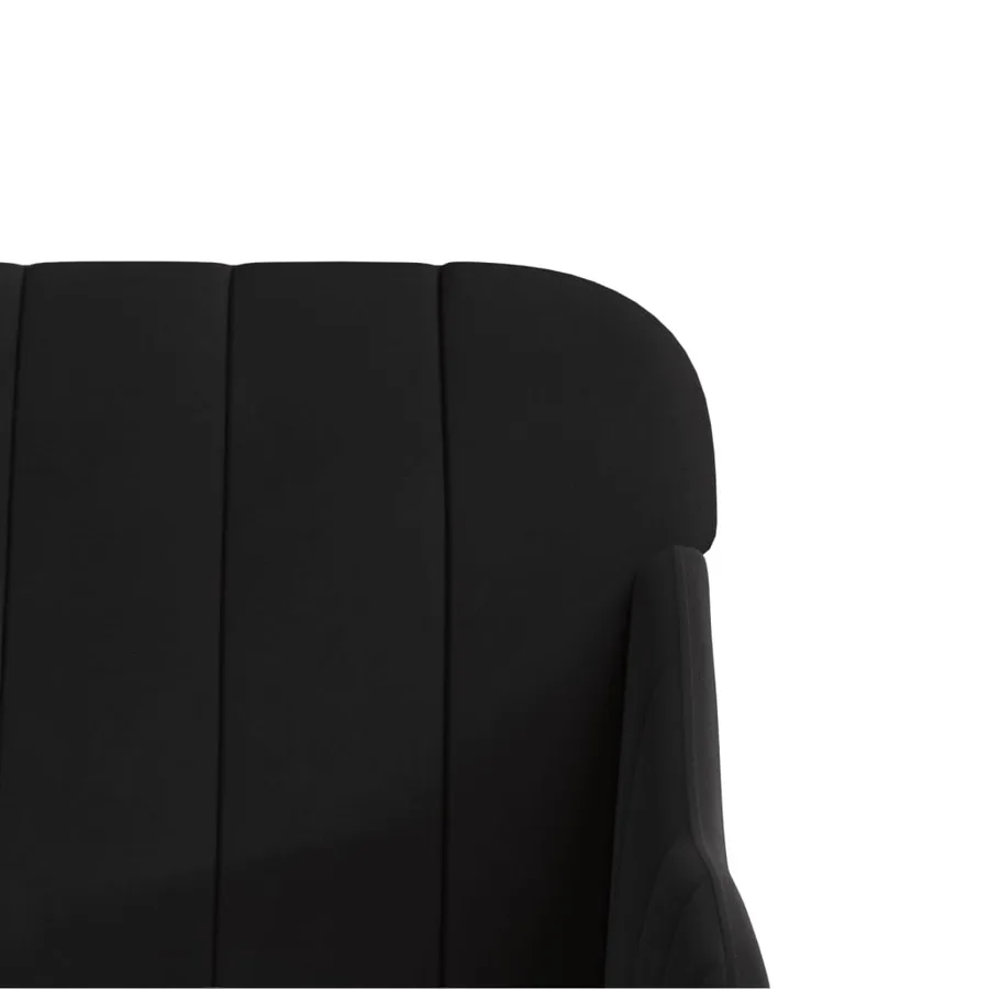 Banc Noir 110x76x80 cm Velours - 6