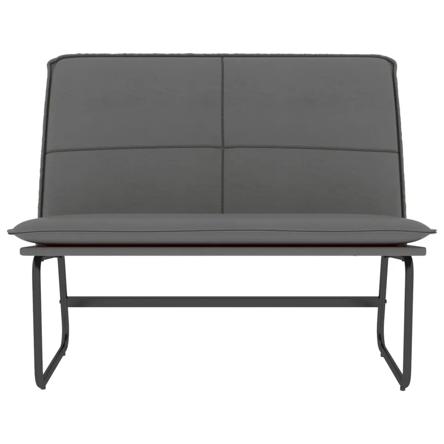 Banc Gris 100x75x76 cm Similicuir - 3