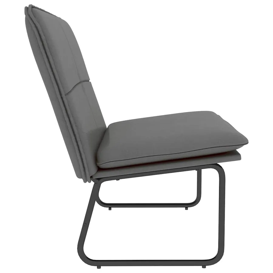 Banc Gris 100x75x76 cm Similicuir - 4