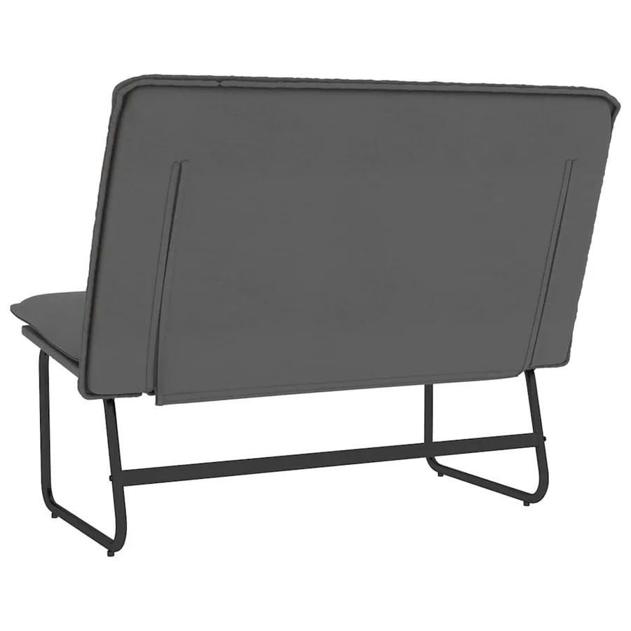 Banc Gris 100x75x76 cm Similicuir - 5