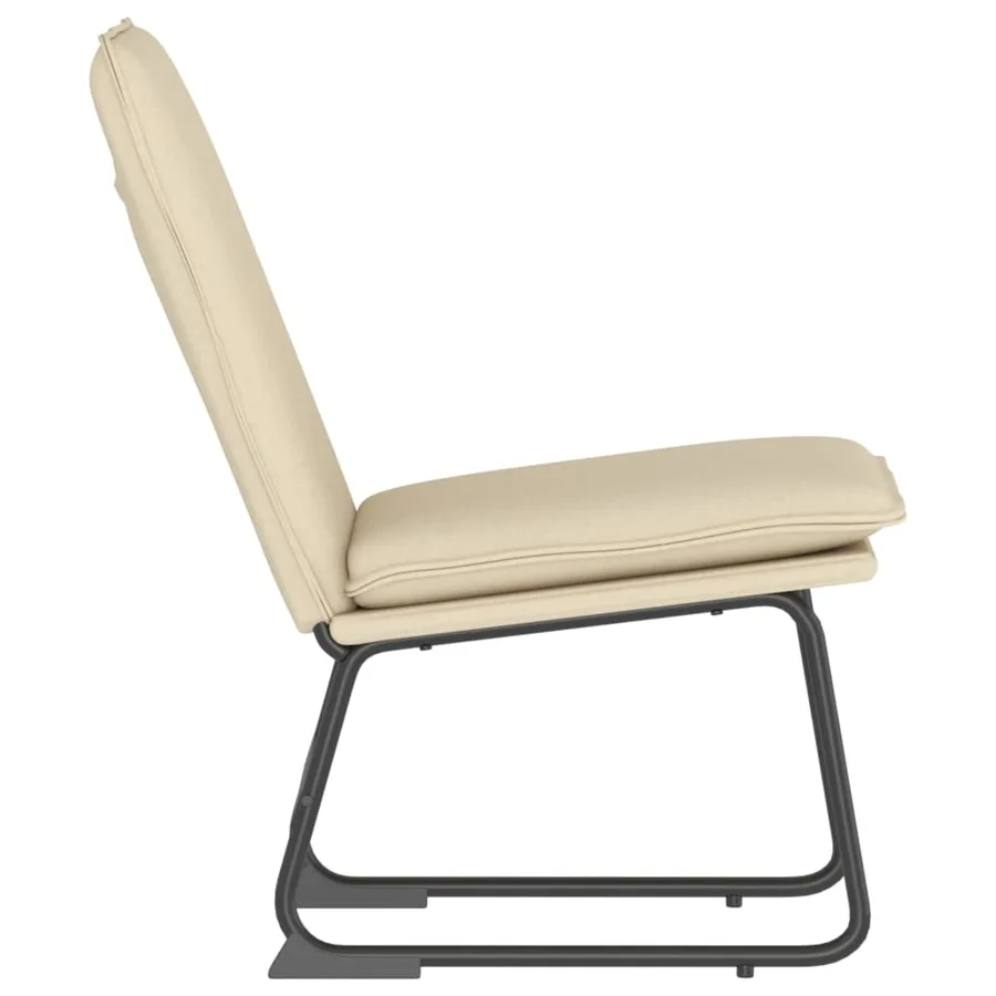 Chaise longue Crème 52x75x76 cm Tissu - 4
