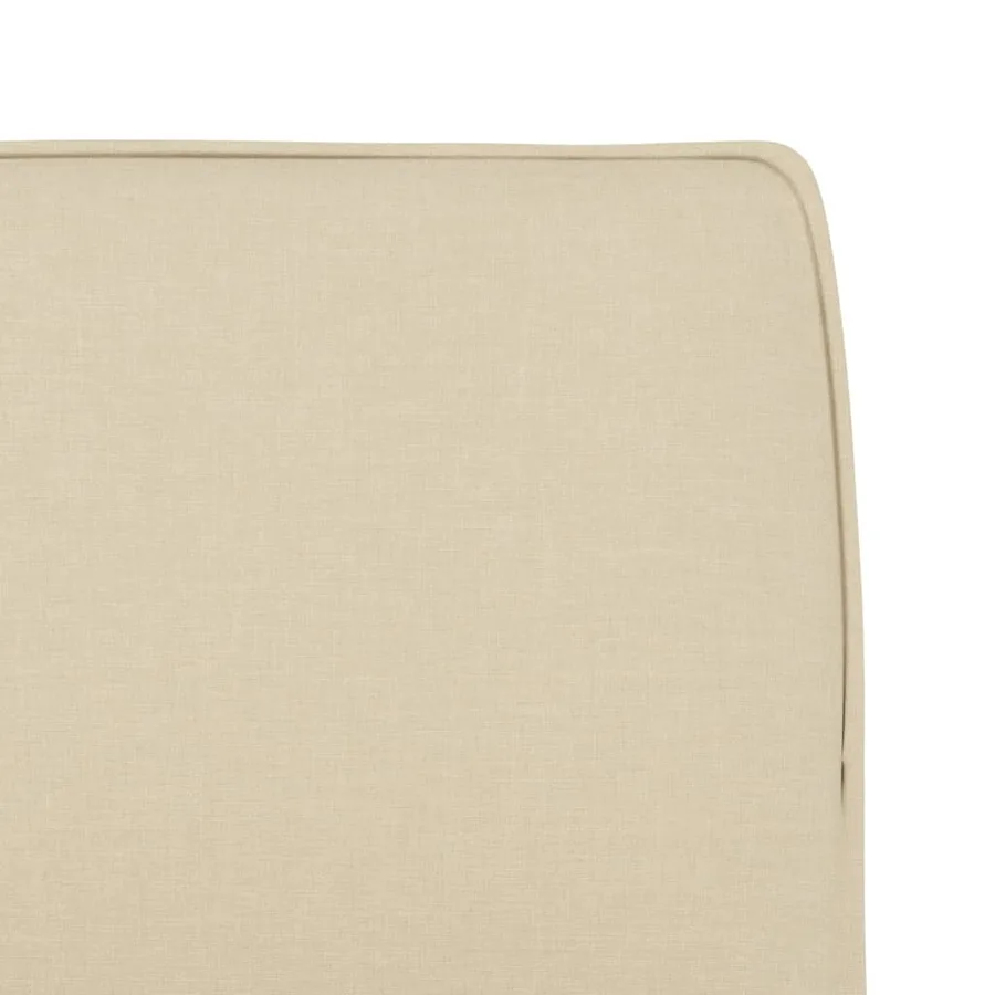 Chaise longue Crème 52x75x76 cm Tissu - 6