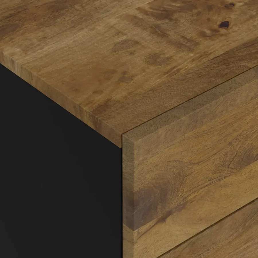 Table de chevet 50x33x60 cm Bois de manguier et d'ingénierie - 6