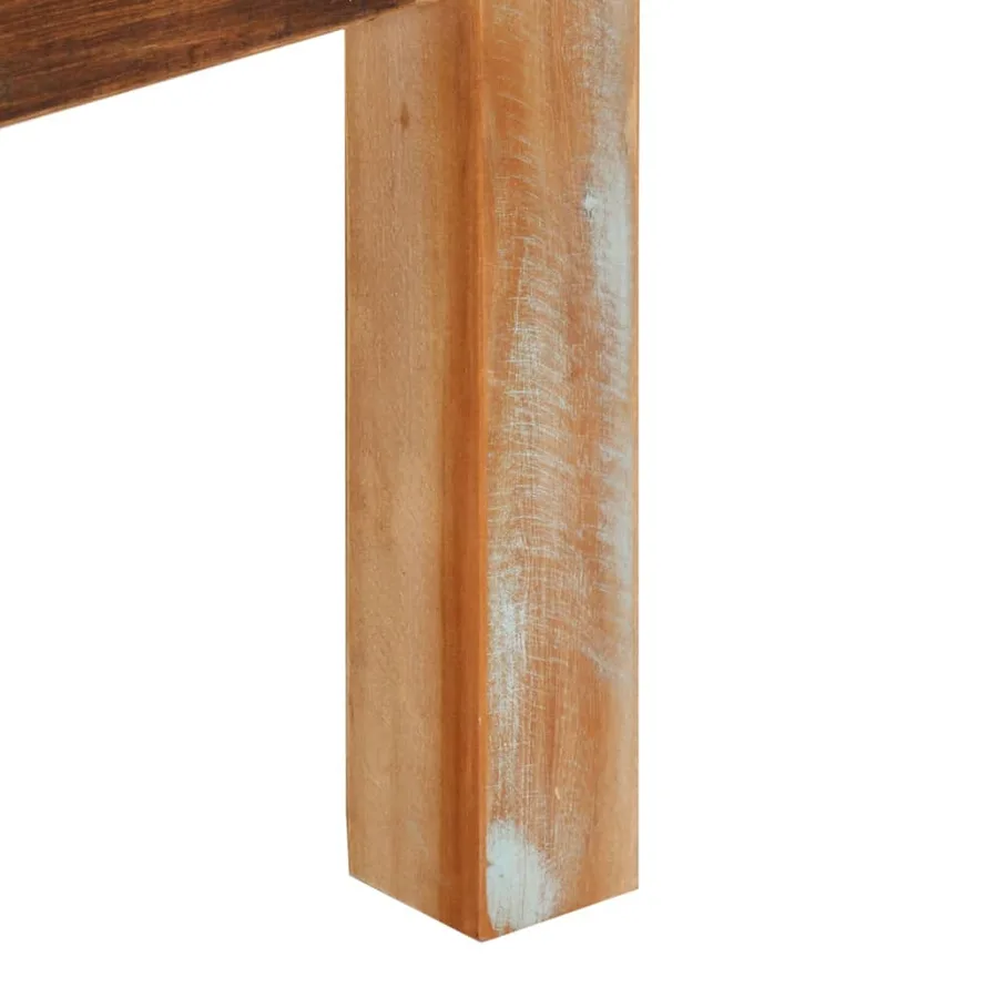 Table basse 55x55x35 cm Bois de récupération massif - 7
