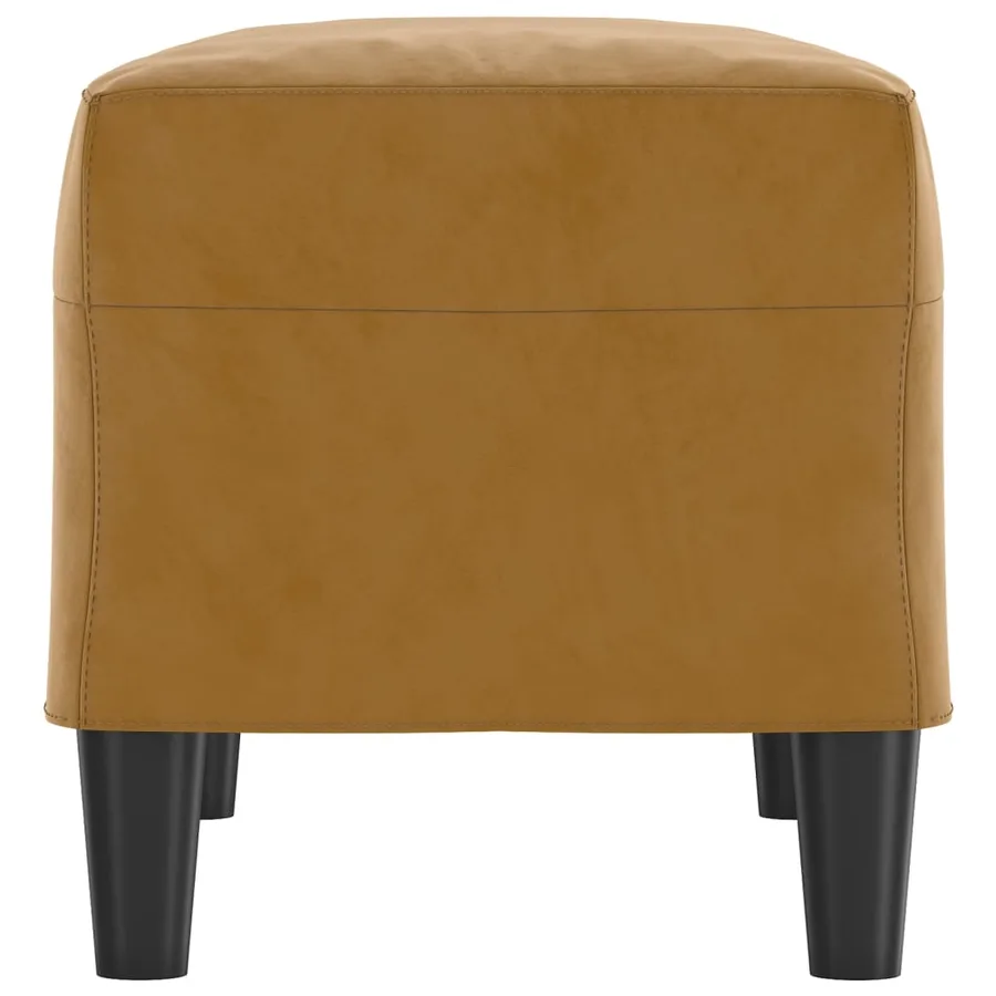 Banc Marron 70x35x41 cm Velours - 4