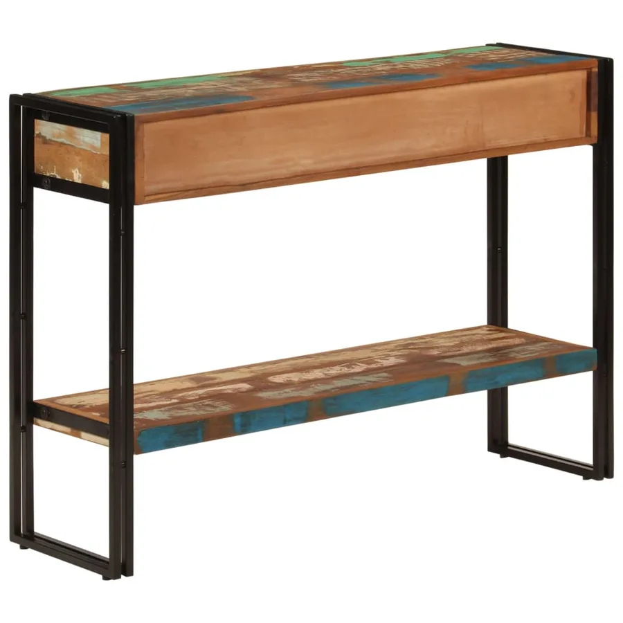 Table console 110x30x76 cm Bois massif de récupération - 3