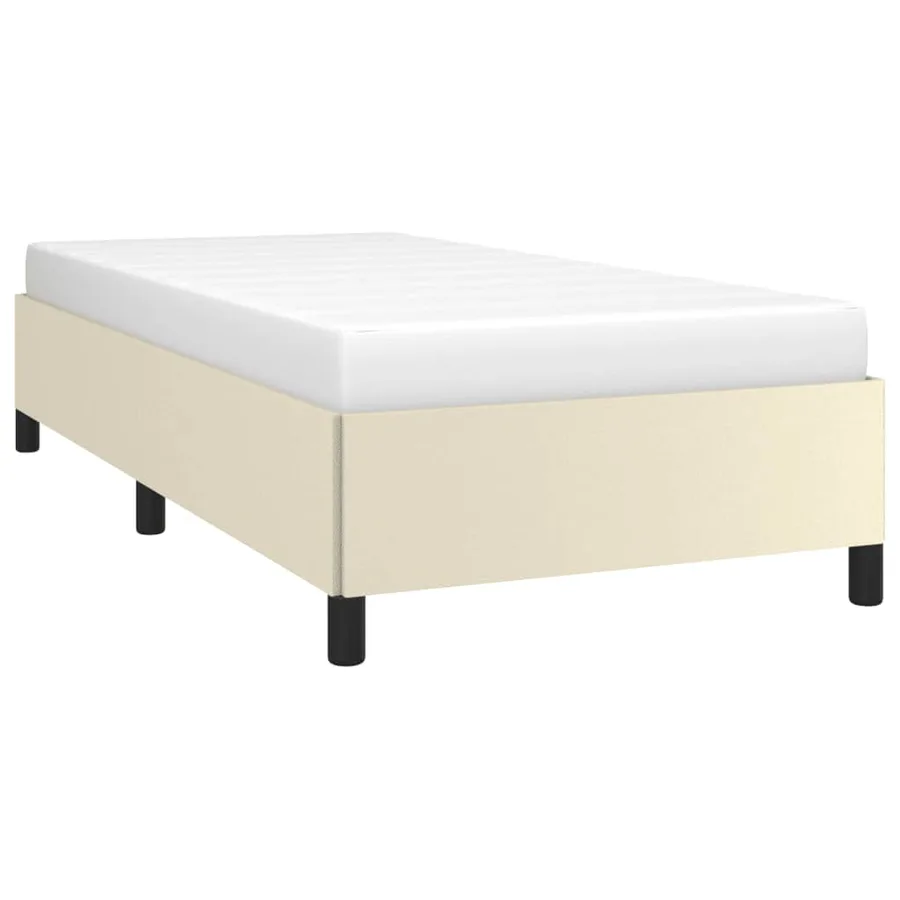 Cadre de lit sans matelas crème 90x190 cm similicuir - 3