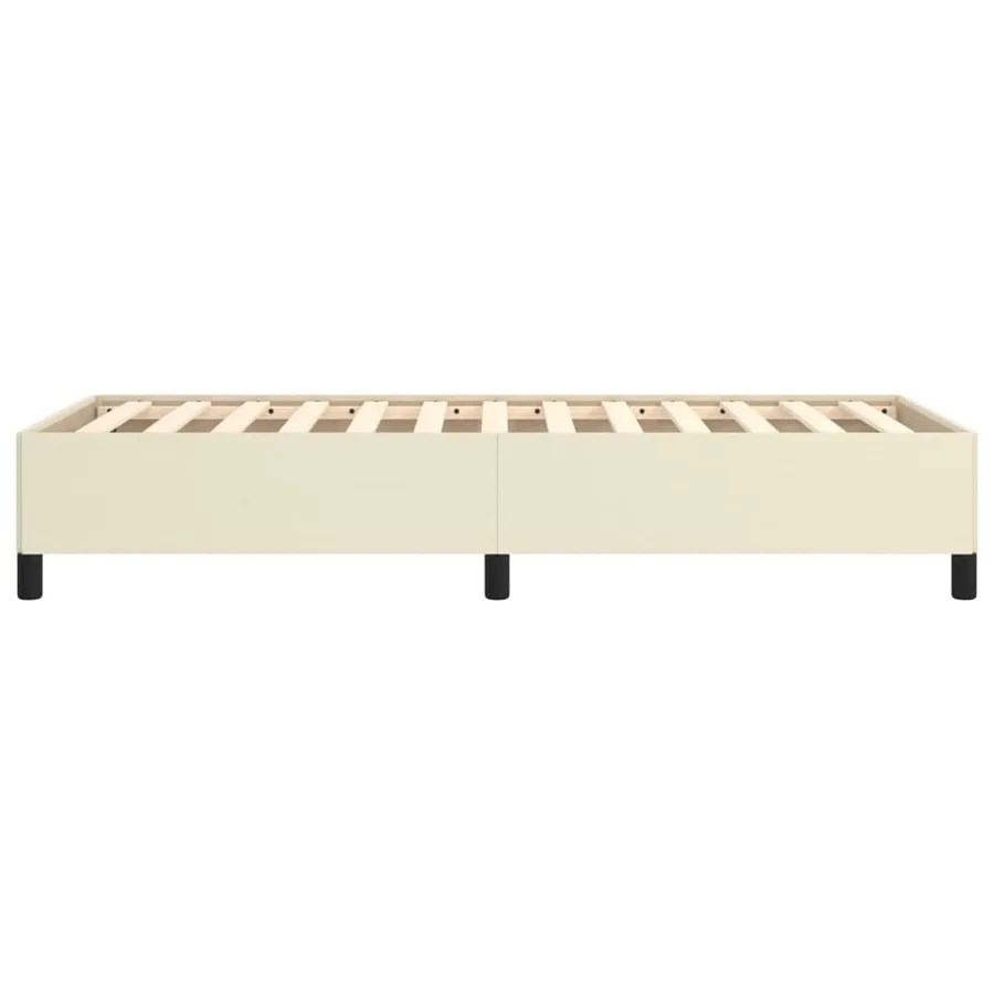 Cadre de lit sans matelas crème 90x190 cm similicuir - 6