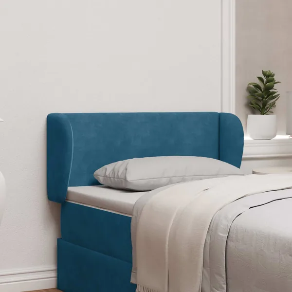 Oreille de tête de lit Bleu 40 x 23 x 6 cm Velours
