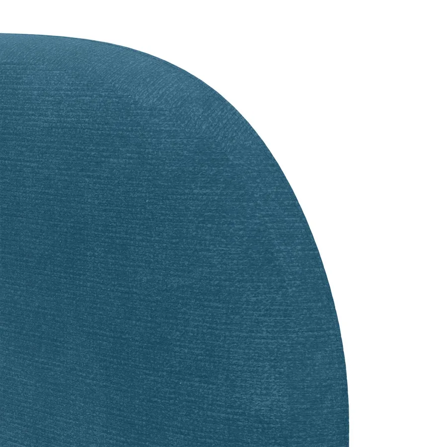 Oreille de tête de lit Bleu 40 x 23 x 6 cm Velours - 9