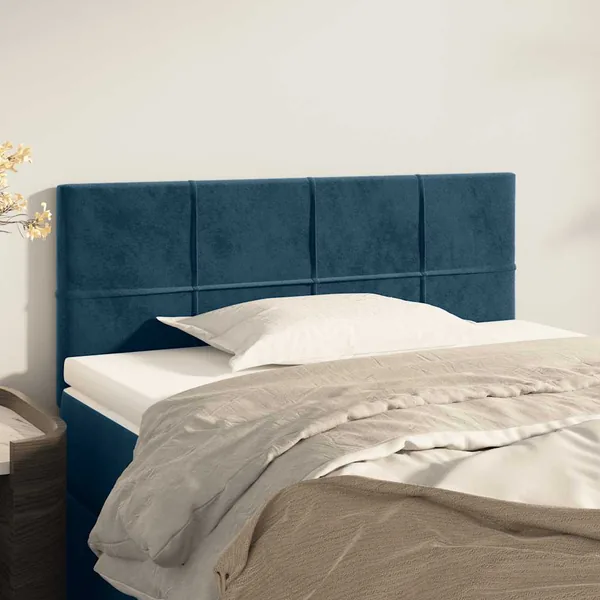 Tête de lit Bleu foncé 90x5x78/88 cm Velours